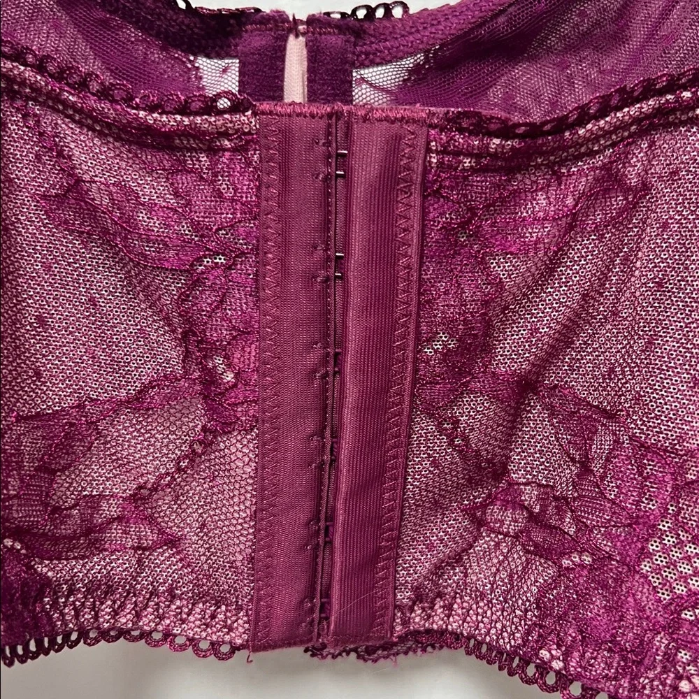 Torrid bra unlined underwire longline floral lace size 2 NWT